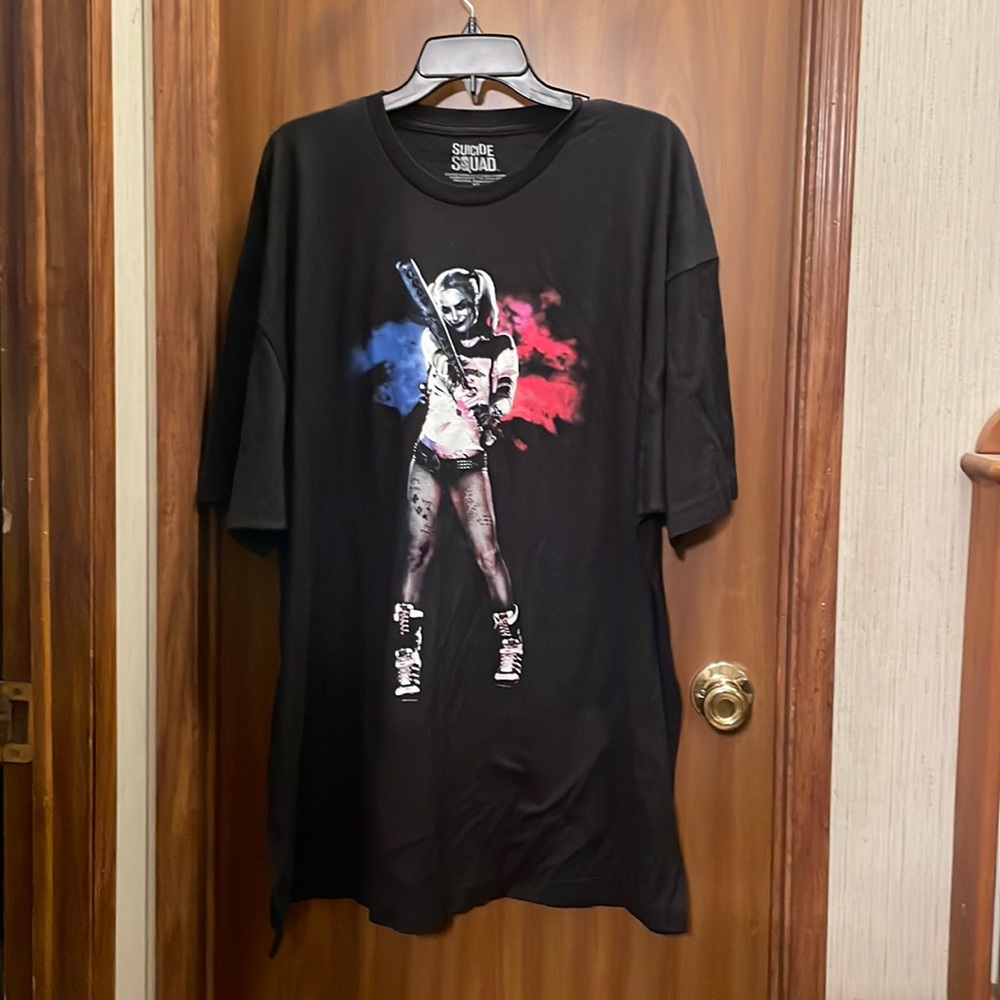 Men's black SUICIDE SQUAD t-shirt. Size 3XL